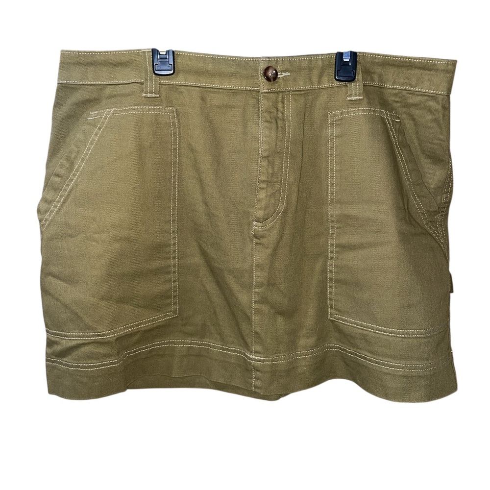 Old Navy Army Green Women’s Skirt Size: 16